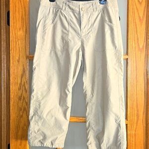 North Face Pants Womens 10 Lightweight Nylon Hiking Outdoor S16 NF00CE4F Khaki